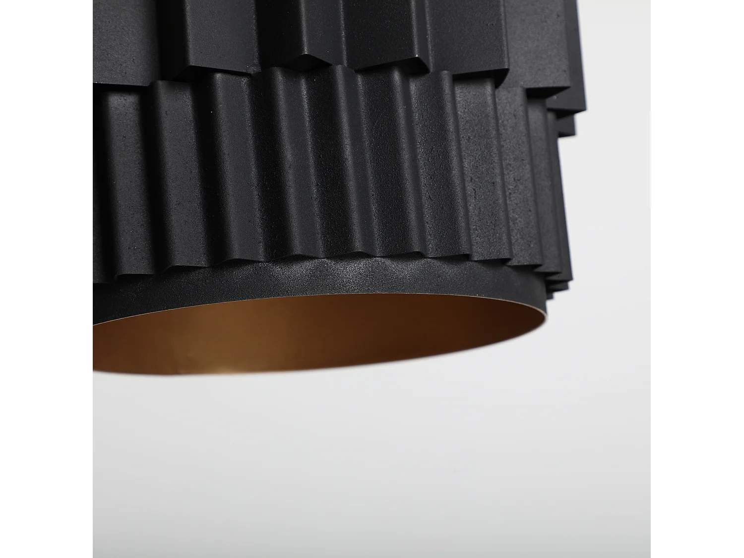 Lustre en fer noir 23x23x34 cm