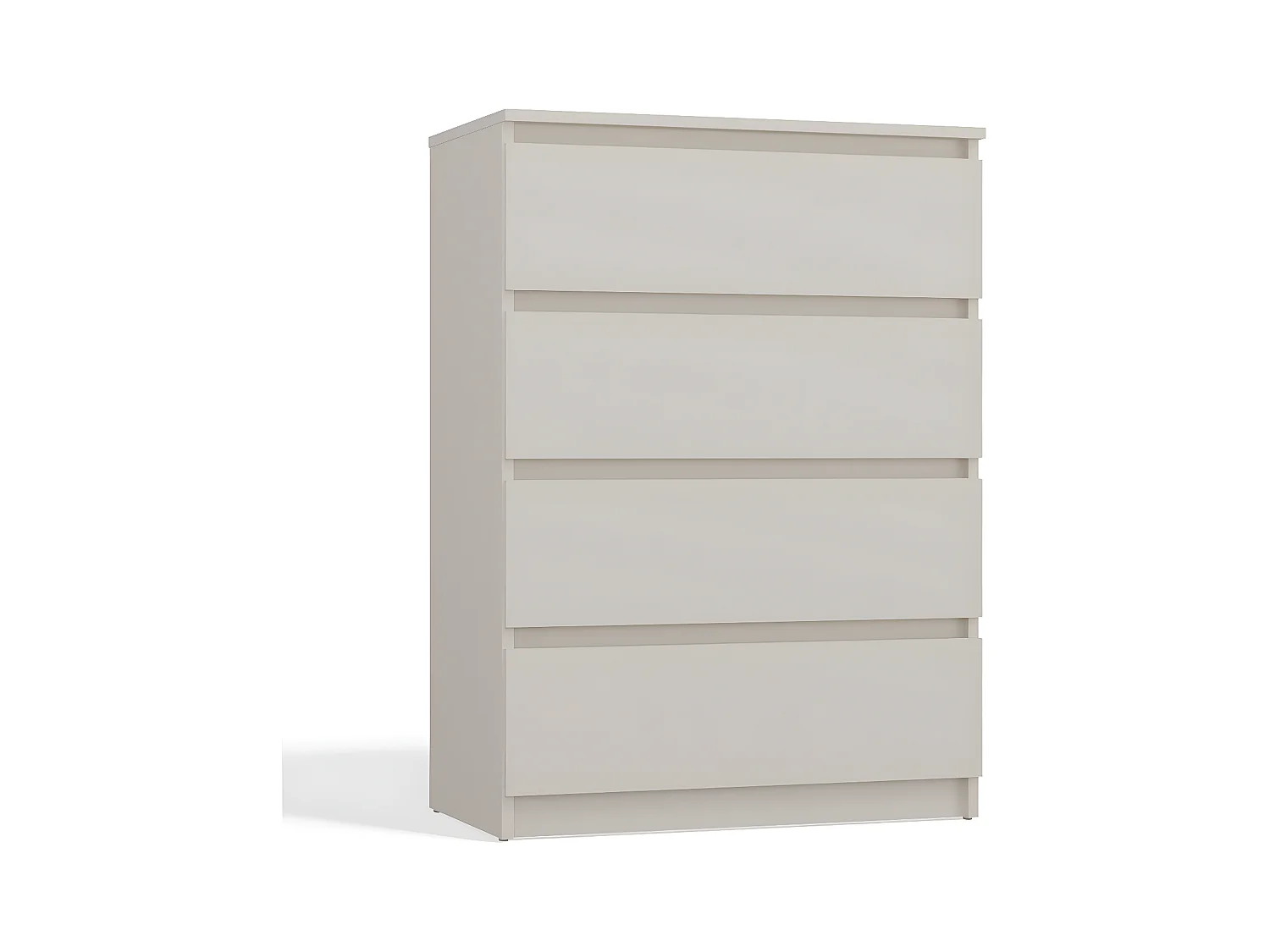 ASTER T4 | Commode chambre/bureau/salon 95.5x70x40 / 4 tiroirs beige | Meuble de rangement moderne Chiffonier Style Scandinave | Dressing