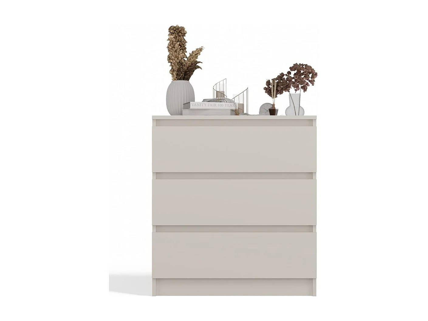 Komoda Malwa M3 | Kaszmir | 70x40x75 cm| Nowoczesna, 3 szuflady