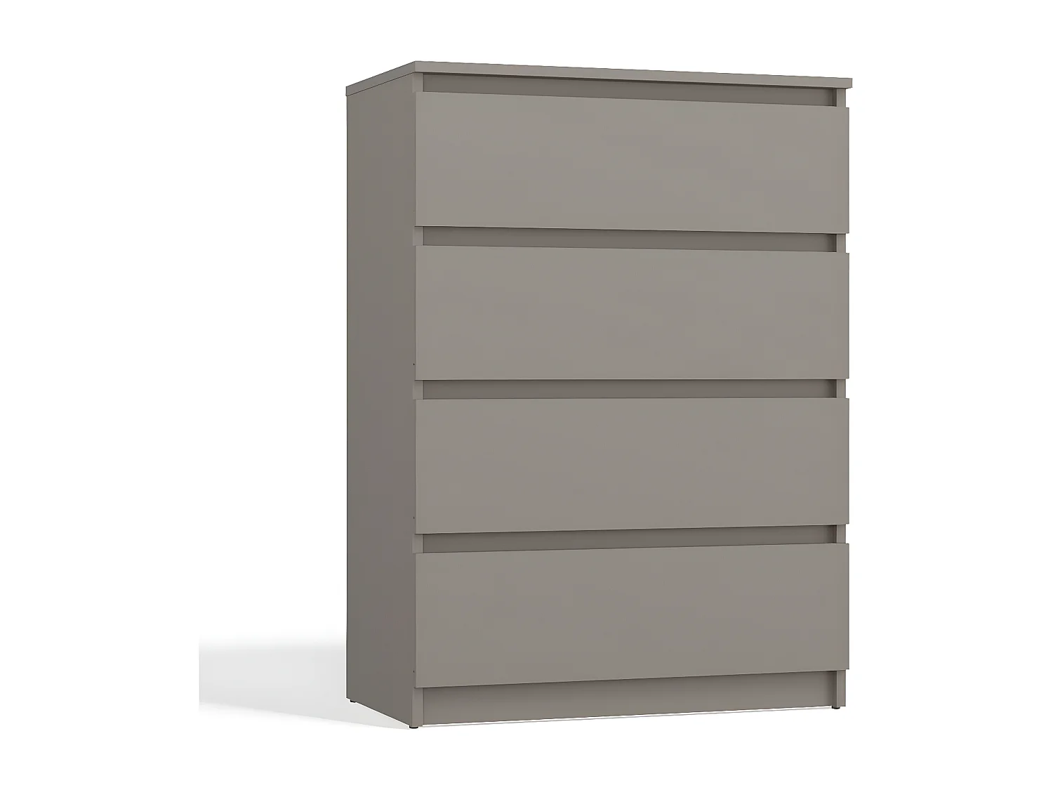 ASTER T4 | Commode chambre/bureau/salon 95.5x70x40 / 4 tiroirs gris | Meuble de rangement moderne Chiffonier Style Scandinave | Dressing