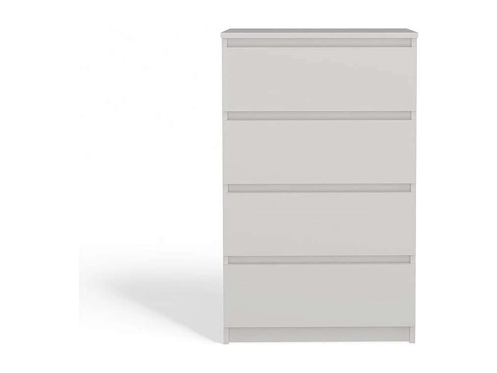 Komoda Malwa M4 | Biała | 60x34,5x97,5 cm| 4 Szuflady
