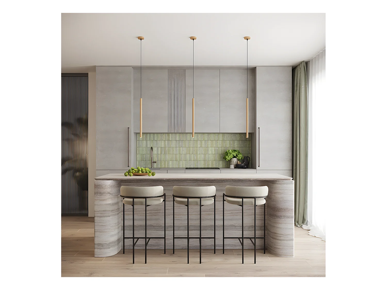 Lámparas Colgantes Arche Moderno De Acero - 3 Fuentes Luminosas - L.20 X A.120 Cm - Dorado