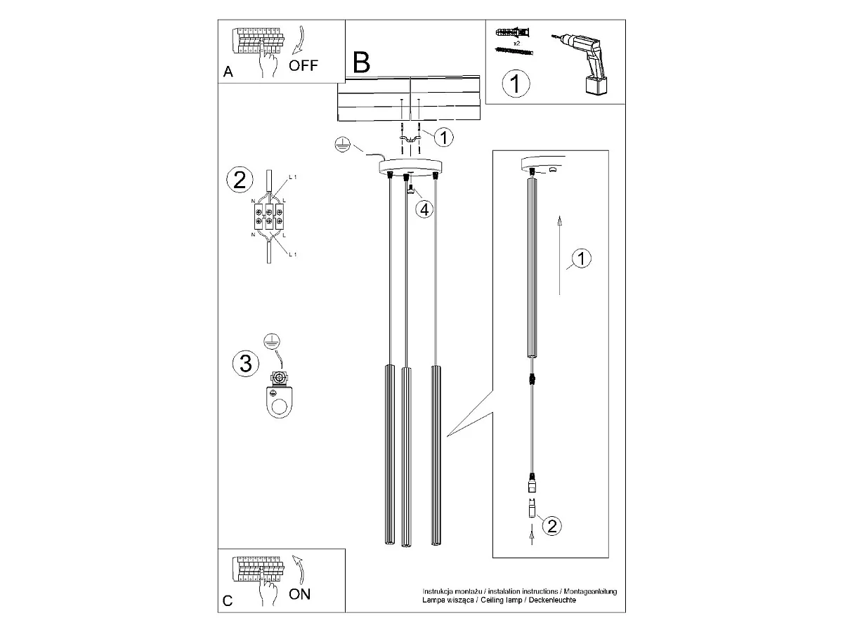 Applique Arche Moderne En Acier - 3 Sources Lumineuses - L.20 X H.120 Cm - Doré