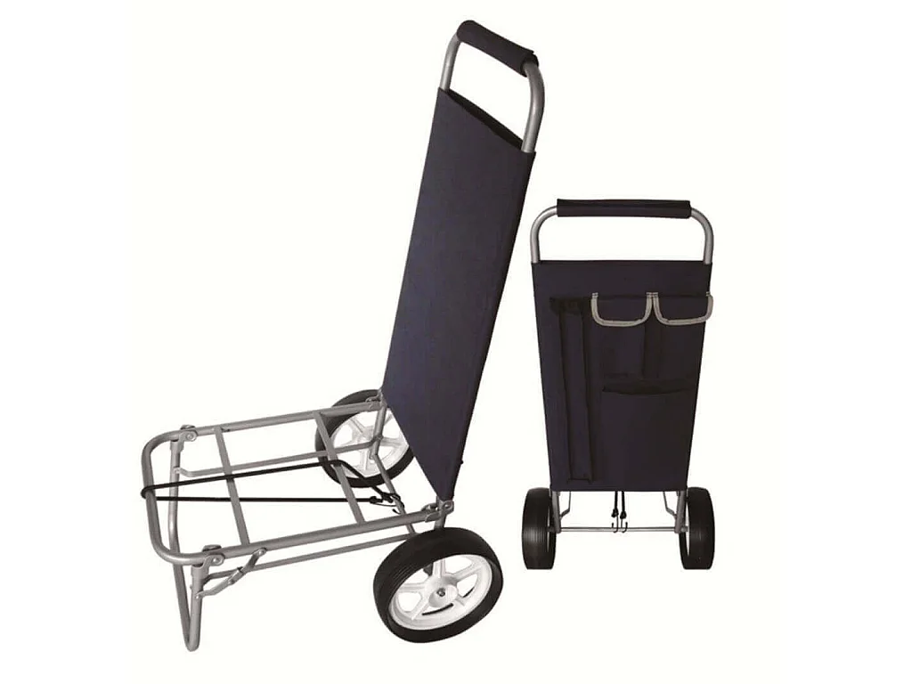 MilaniHome.it - Carrello Con Maniglia Imbottita Per Campeggio Spiaggia Mare Piscina Giardinodi coloreBlu