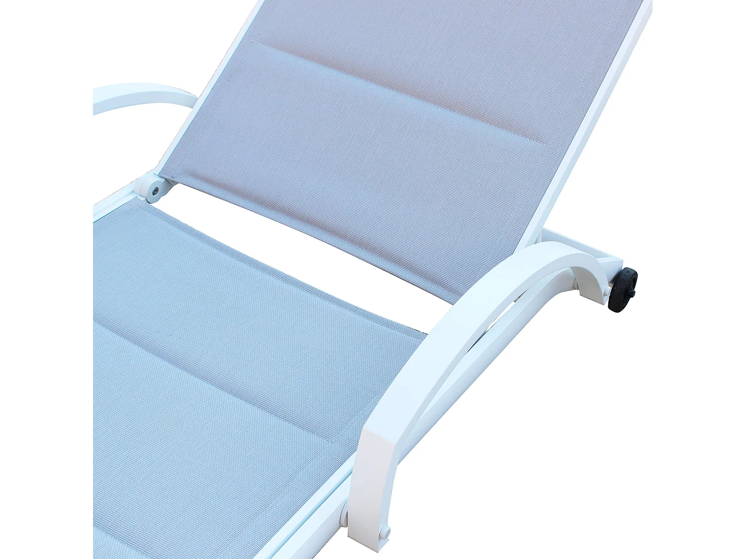 MilaniHome.it - lettino prendisole da giardino in alluminio di designdi coloreBianco