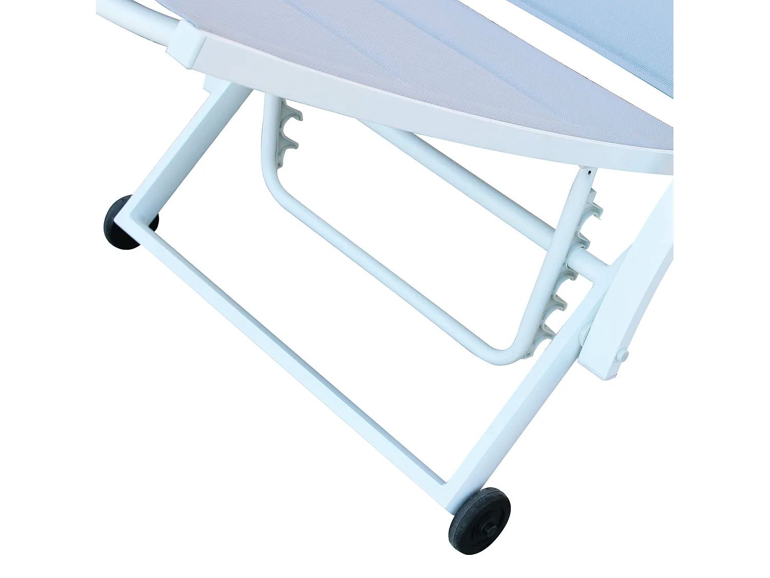 MilaniHome.it - lettino prendisole da giardino in alluminio di designdi coloreBianco