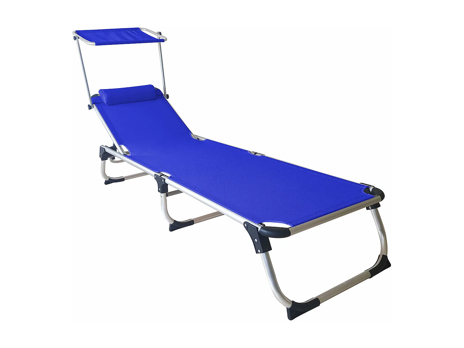 MilaniHome.it - brandina pieghevole da giardino con tettuccio di design moderno industrial cm 188 x 59 x 30 cmdi coloreBlu