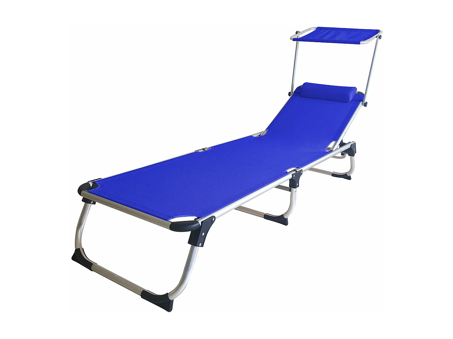 MilaniHome.it - brandina pieghevole da giardino con tettuccio di design moderno industrial cm 188 x 59 x 30 cmdi coloreBlu