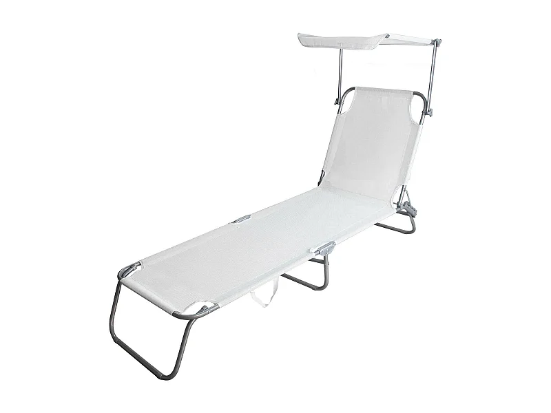 MilaniHome.it - Brandina Pieghevole Prendisole Da Mare E Campeggio In Metallodi coloreBianco