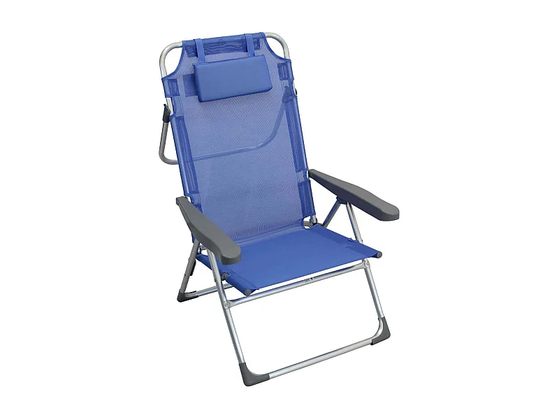 MilaniHome.it - Spiaggina Mare Sdraio Alta Con Cuscino Per Campeggio Spiaggia Piscina Giardinodi coloreAzzurro