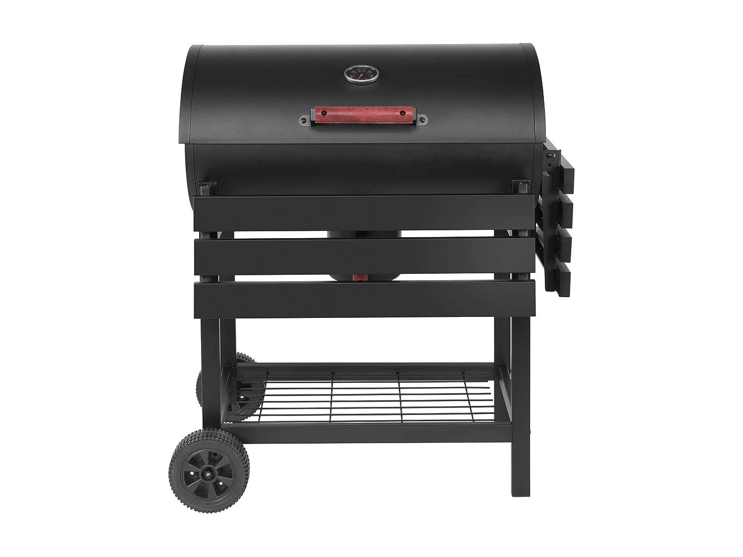 MilaniHome.it - barbecue a carbonella con affumicatore per giardino cottura lenta BBQ cm 113 x 70 x 97,5 cmdi coloreNero