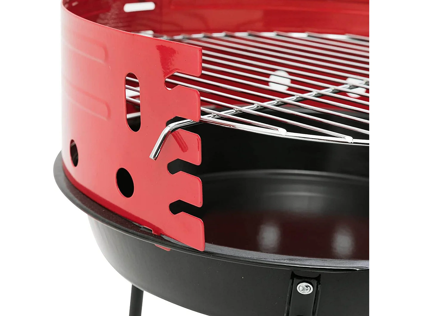 MilaniHome.it - Barbecue Carbonella 23 Con Griglia Per Esterno Giardino, Portico, Terrazzo, Campeggiodi coloreRosso