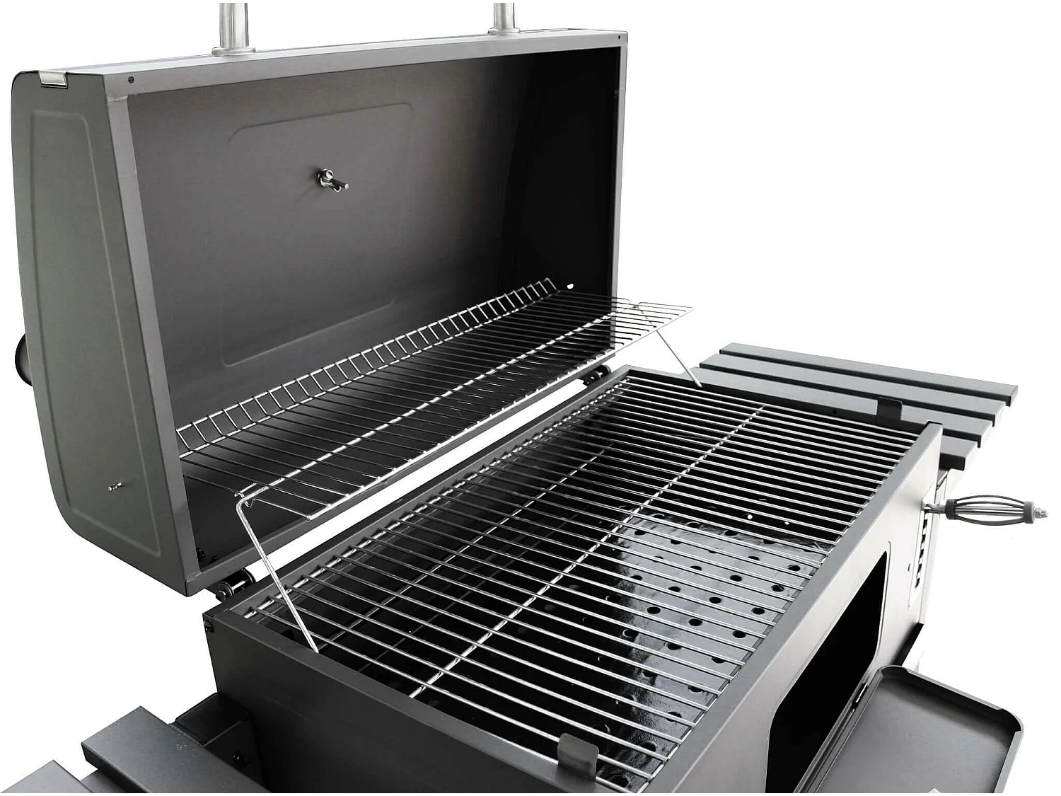 MilaniHome.it - barbecue a carbonella XL con coperchio e ruote regolatore di temperaturadi coloreNero