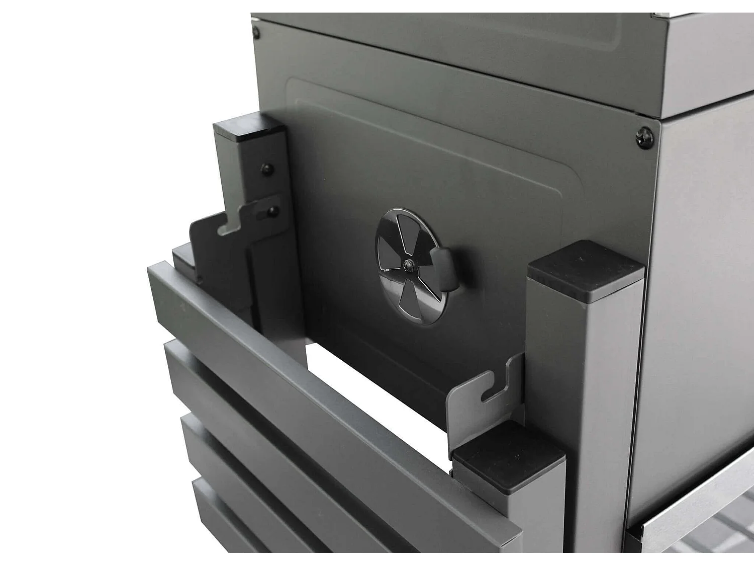 MilaniHome.it - barbecue a carbonella XL con coperchio e ruote regolatore di temperaturadi coloreNero