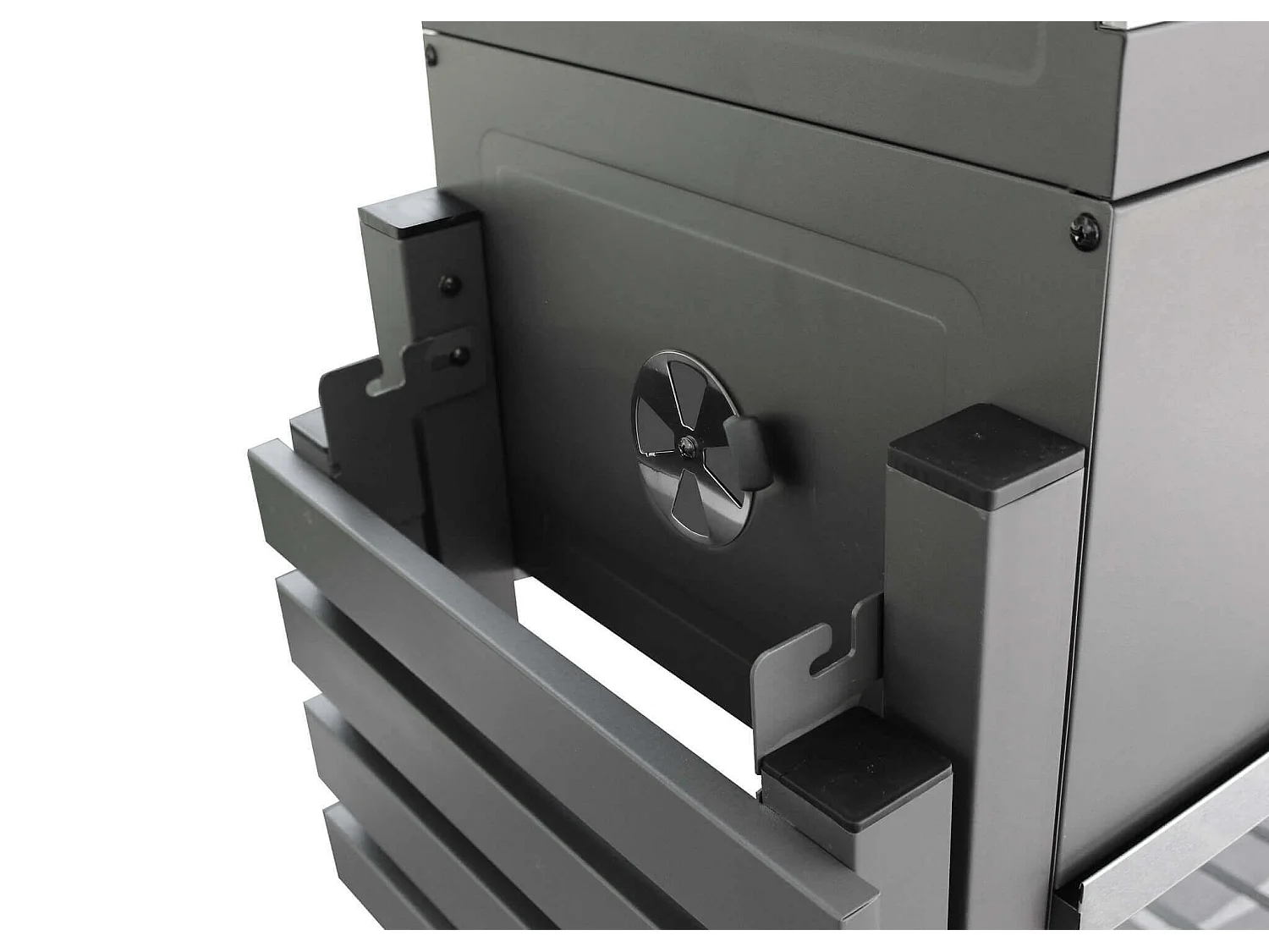 MilaniHome.it - barbecue a carbonella XL con coperchio e ruote regolatore di temperaturadi coloreNero