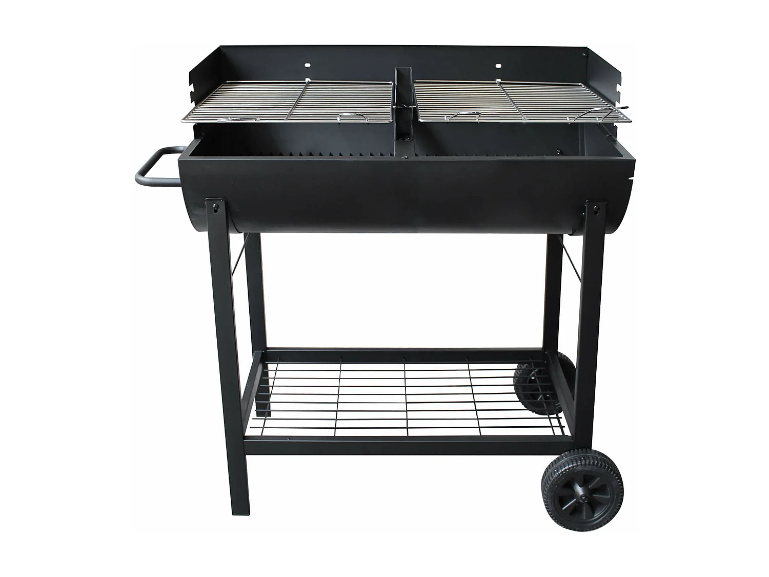 MilaniHome.it - Barbecue a carbonella con ruote da campeggio grigliata di design americanodi coloreNero