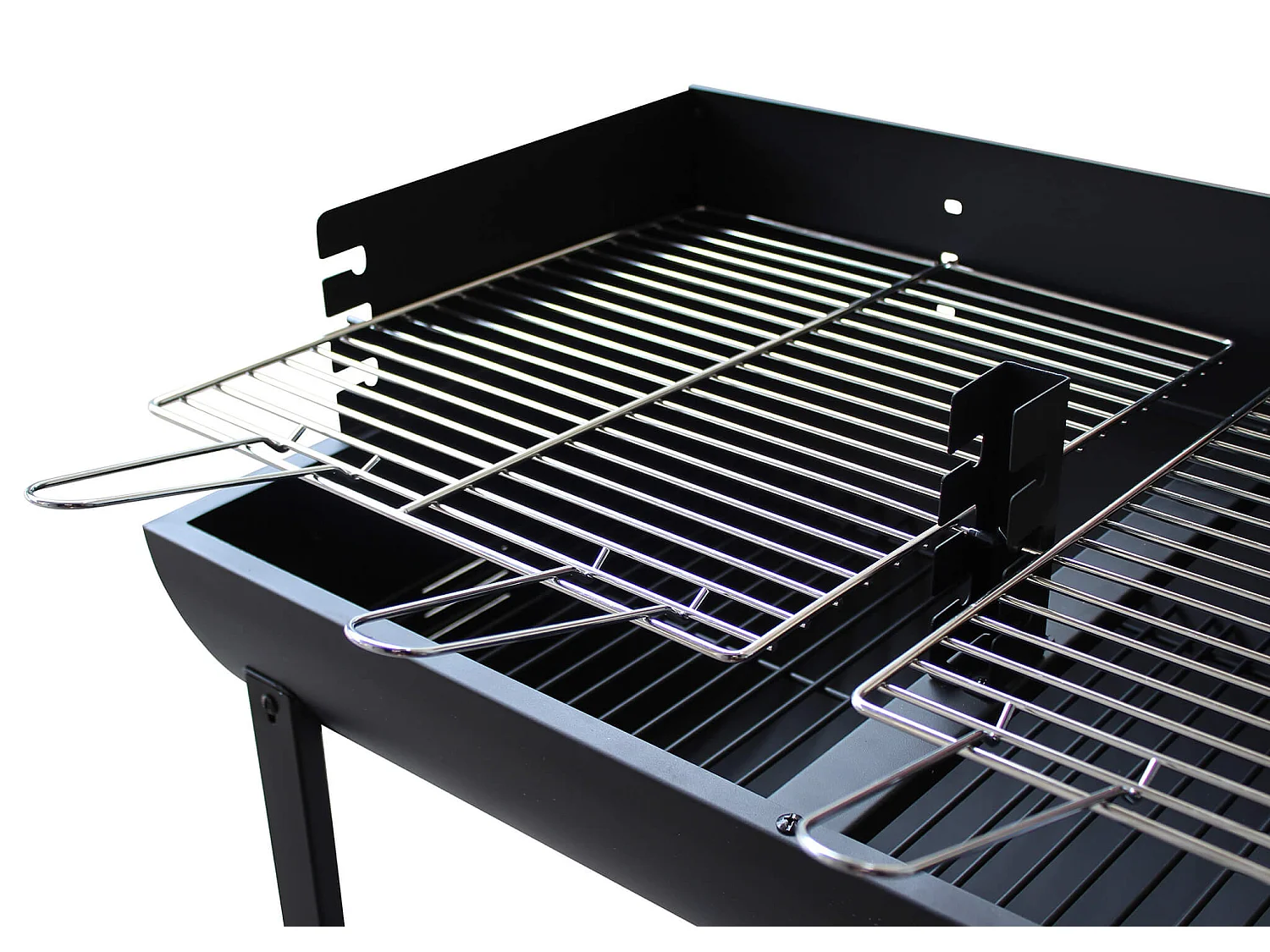 MilaniHome.it - Barbecue a carbonella con ruote da campeggio grigliata di design americanodi coloreNero