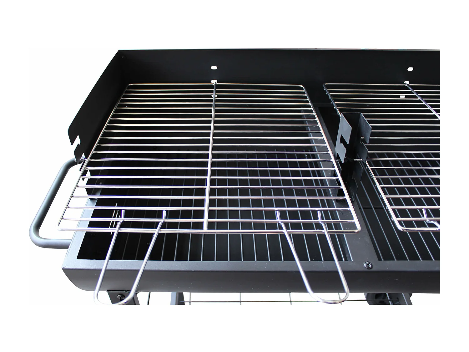 MilaniHome.it - Barbecue a carbonella con ruote da campeggio grigliata di design americanodi coloreNero