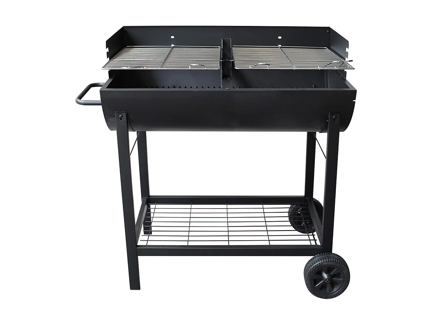 MilaniHome.it - Barbecue a carbonella con ruote da campeggio grigliata di design americanodi coloreNero