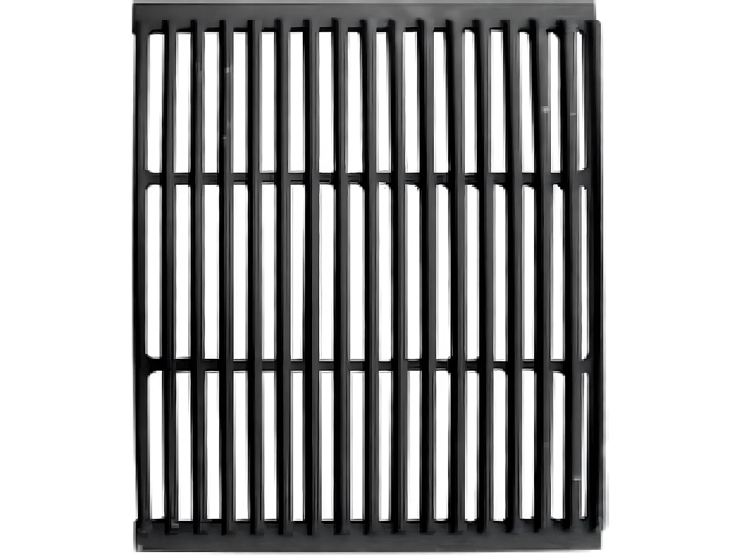 MilaniHome.it - Griglia in Ghisa compatibile con Barbecue a 3 Fuochi STARK, per Esterno, Giardino, Portico, Terrazzo, Campeggiodi coloreAntracite