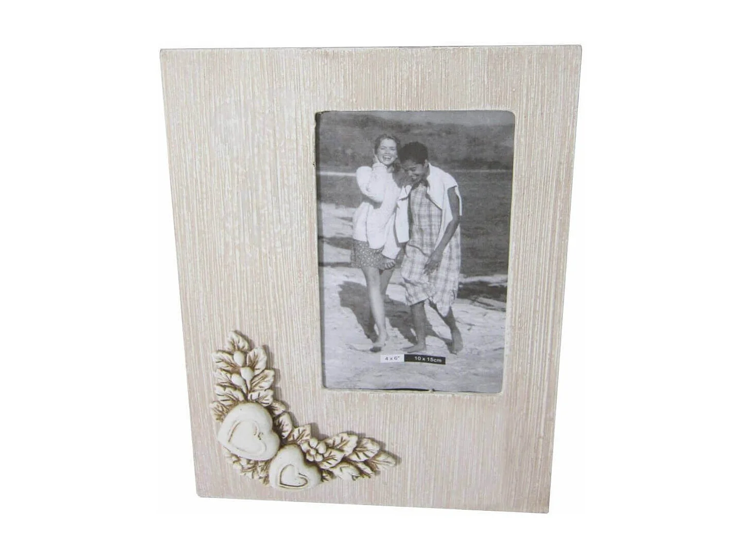 MilaniHome.it - Portafoto Shabby Chic Rettangolare 10x15 Per Interno Camera Cameretta Salotto Ingresso Cucina Mensola Cornicedi coloreTortora