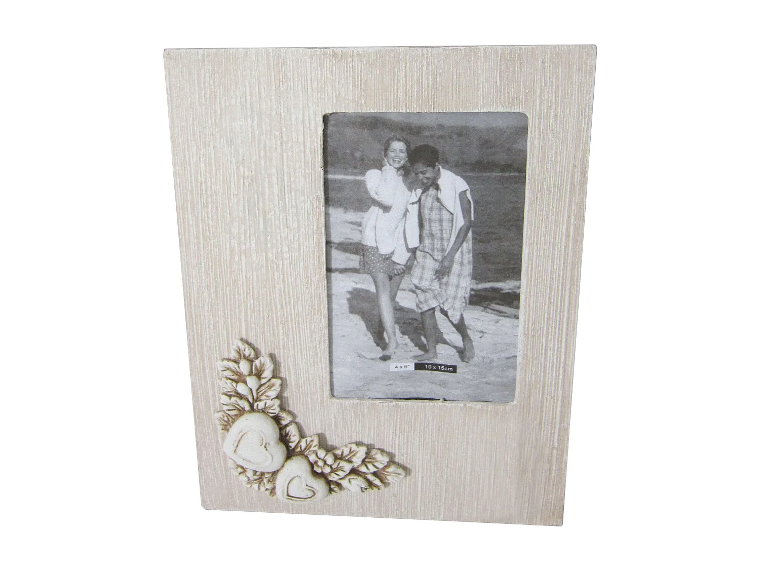 MilaniHome.it - Portafoto Shabby Chic Rettangolare 10x15 Per Interno Camera Cameretta Salotto Ingresso Cucina Mensola Cornicedi coloreTortora