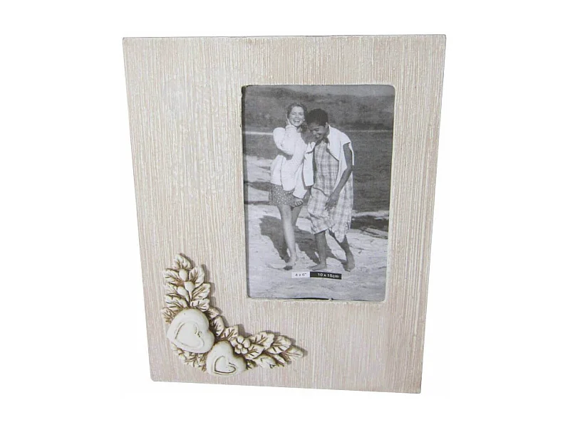 MilaniHome.it - Portafoto Shabby Chic Rettangolare 10x15 Per Interno Camera Cameretta Salotto Ingresso Cucina Mensola Cornicedi coloreTortora