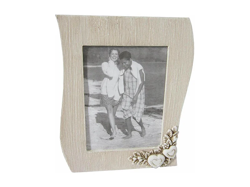 MilaniHome.it - Portafoto Shabby Chic Onda Tortora 10x15 Per Interno Camera Cameretta Salotto Ingresso Cucina Mensola Cornicedi coloreTortora