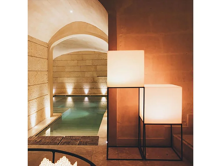 MilaniHome.it - cubo luminoso per esterno giardino con luce bianca cm 40 x 40 x 40 hdi coloreBianco