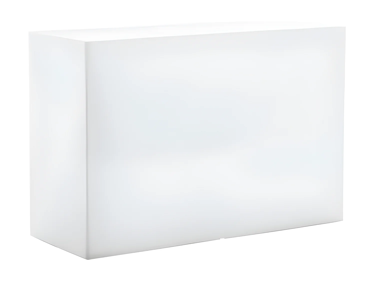MilaniHome.it - fioriera luminosa da giardino per esterno giardino con luce bianca cm 80 x 35 x 50 hdi coloreBianco