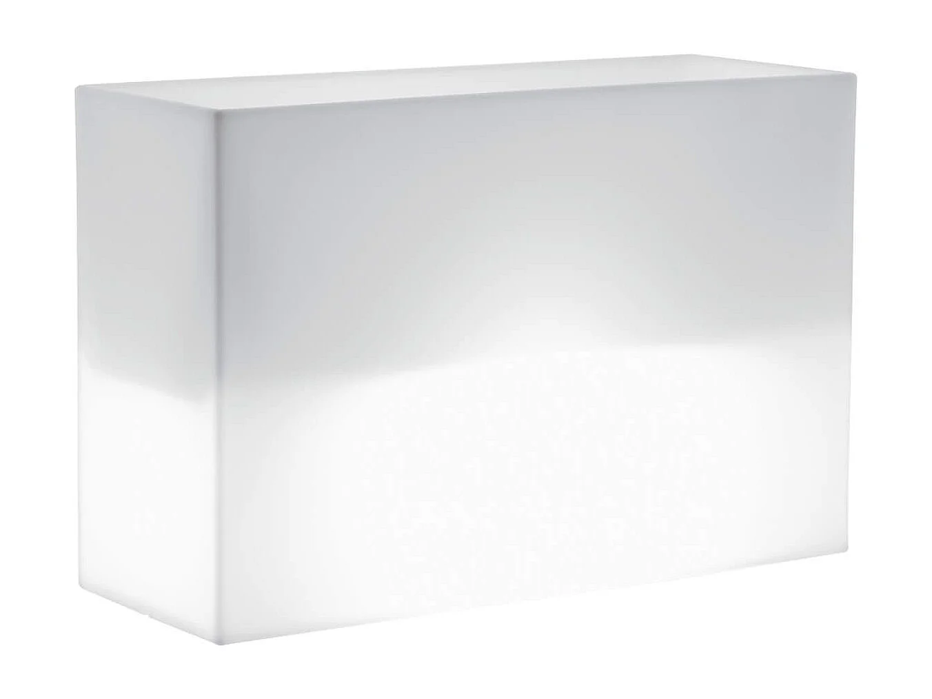 MilaniHome.it - fioriera luminosa da giardino per esterno giardino con luce bianca cm 80 x 35 x 50 hdi coloreBianco