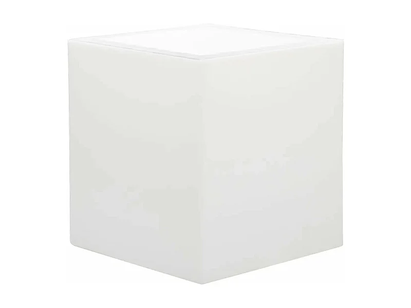 MilaniHome.it - Vaso luminoso per esterno giardino con luce bianca cm 40 x 40 x 40 hdi coloreBianco