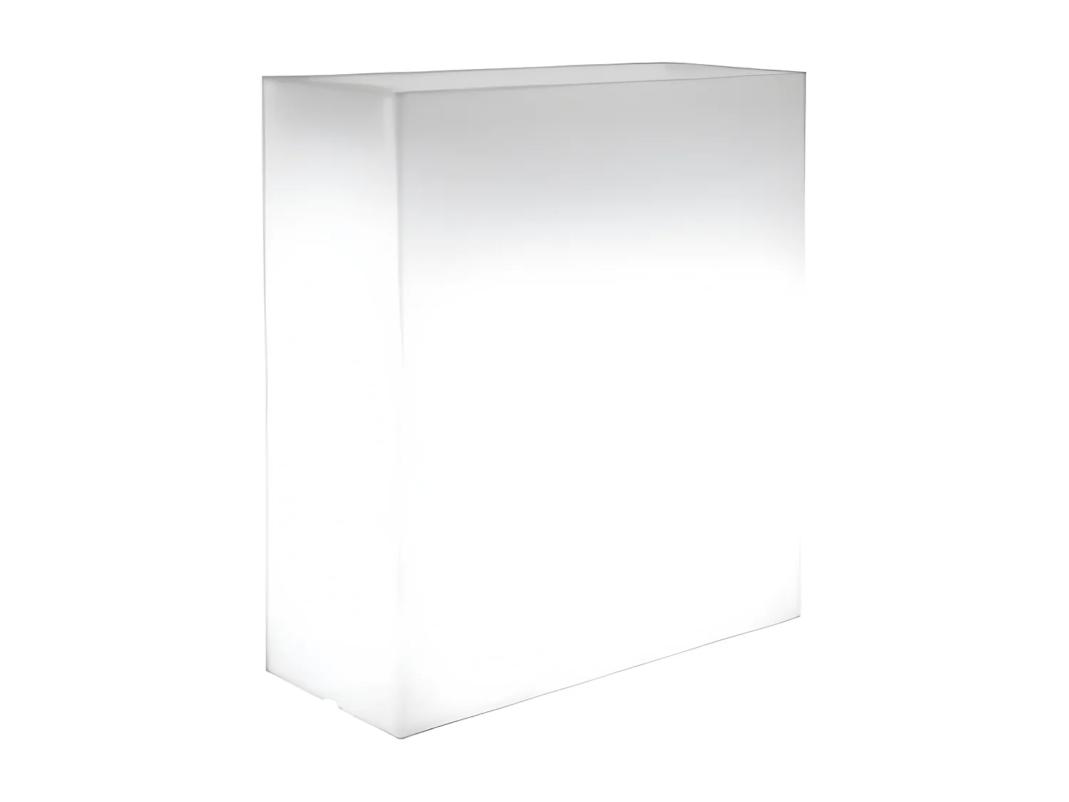 MilaniHome.it - fioriera luminosa da giardino per esterno giardino con luce bianca cm 90 x 30 x 80 hdi coloreBianco