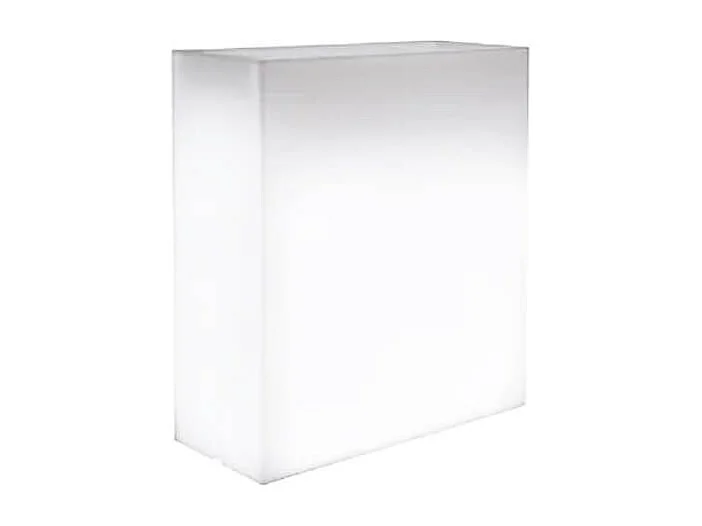 MilaniHome.it - fioriera luminosa da giardino per esterno giardino con luce bianca cm 90 x 30 x 80 hdi coloreBianco