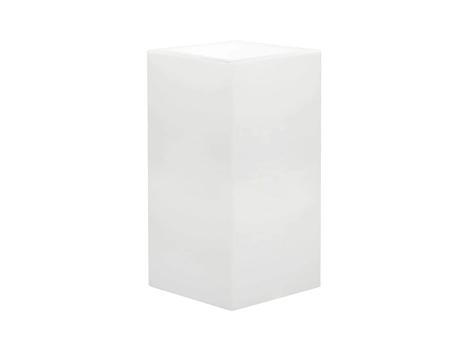 MilaniHome.it - Vaso luminoso per esterno giardino con luce bianca cm 40 x 40 x 80 hdi coloreBianco