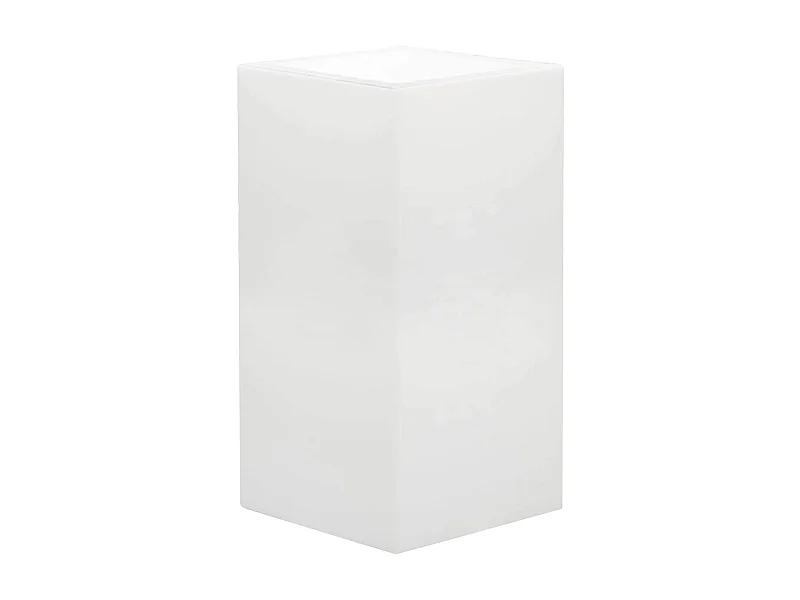 MilaniHome.it - Vaso luminoso per esterno giardino con luce bianca cm 40 x 40 x 80 hdi coloreBianco