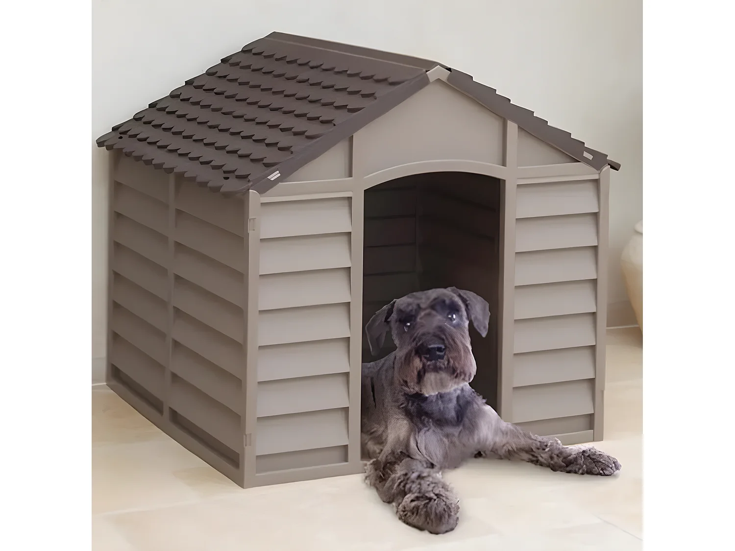 MilaniHome.it - Cuccia Per Cani Di Taglia Medio Piccola Pluto Bianca E Verde Cm 72x71,5x68 Hdi coloreBianco