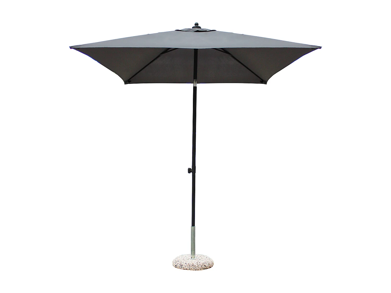 MilaniHome.it - Ombrellone Da Giardino 2x2 Palo Centrale Tortora Per Esterno Ristorante Gelateria Bar Hotel Albergodi coloreNero