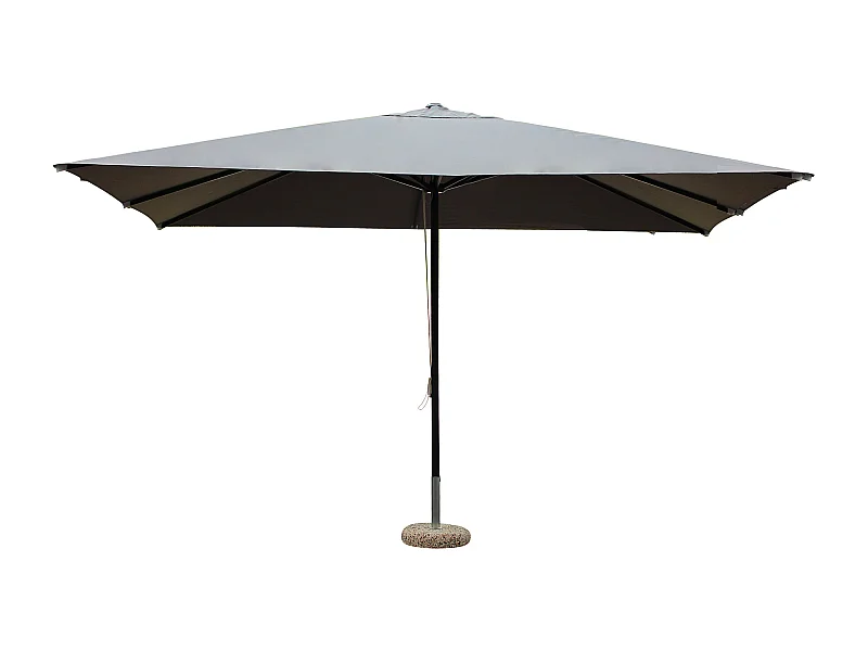 MilaniHome.it - ombrellone in alluminio 3 x 4 m di design per esterno giardino cm 400 l x 300 pdi coloreGrigio