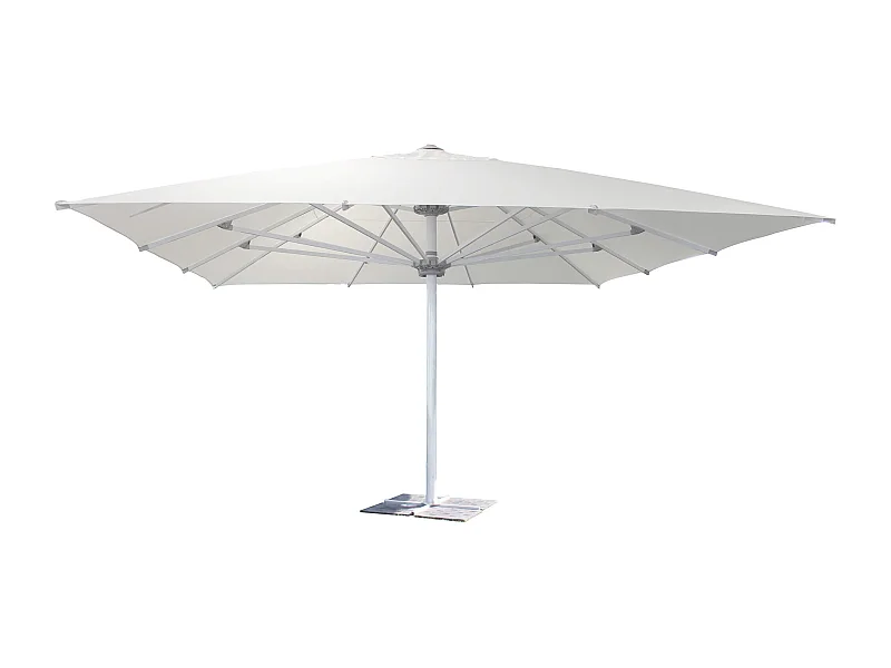 MilaniHome.it - Ombrellone Da Giardino 5x5 Palo Centrale Bianco Per Esterno Ristorante Gelateria Bar Hotel Albergodi coloreBianco