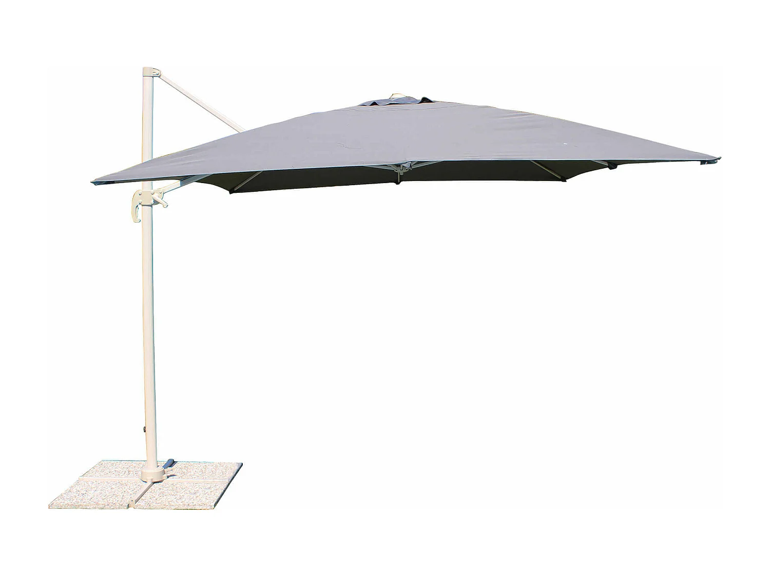 MilaniHome.it - Ombrellone Da Giardino 3x4 Palo Laterale Tortora Telo Grigio Per Esterno Ristorante Gelateria Bar Hotel Albergodi coloreGrigio