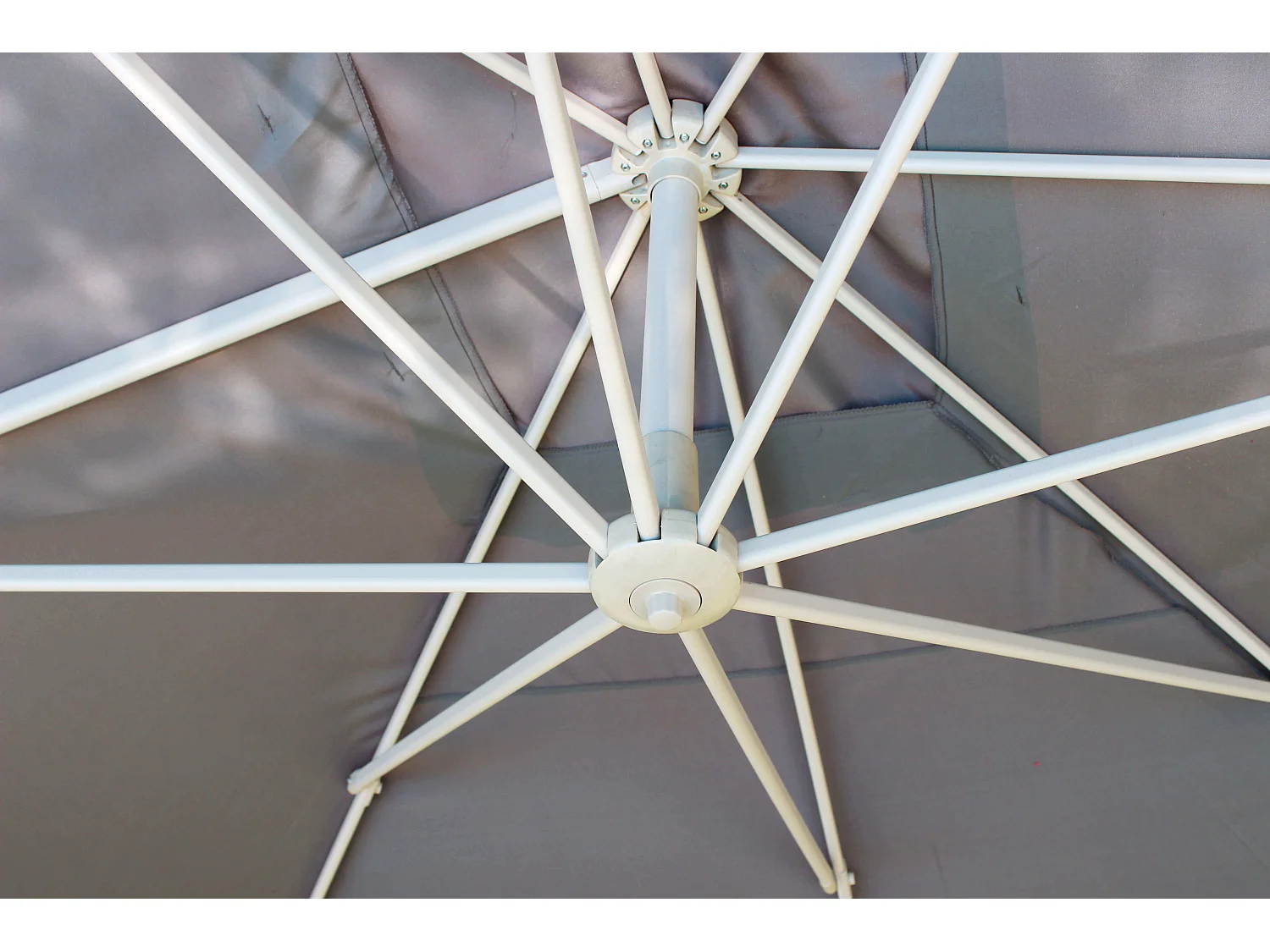 MilaniHome.it - Ombrellone Da Giardino 3x4 Palo Laterale Tortora Telo Grigio Per Esterno Ristorante Gelateria Bar Hotel Albergodi coloreGrigio