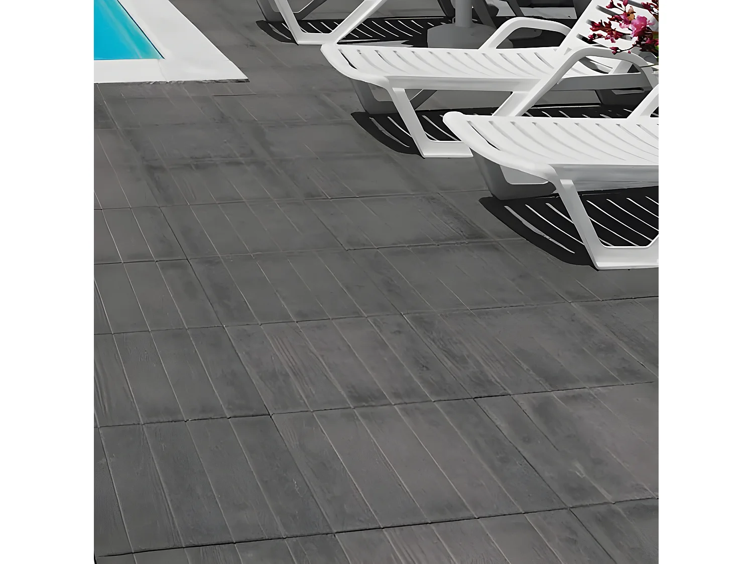 MilaniHome.it - Piastra Wengè' 50x50 Cm Per Esterno Giardino, Portico, Ristorante, Gelateria Bar Hotel Albergo Piscinadi coloreAntracite