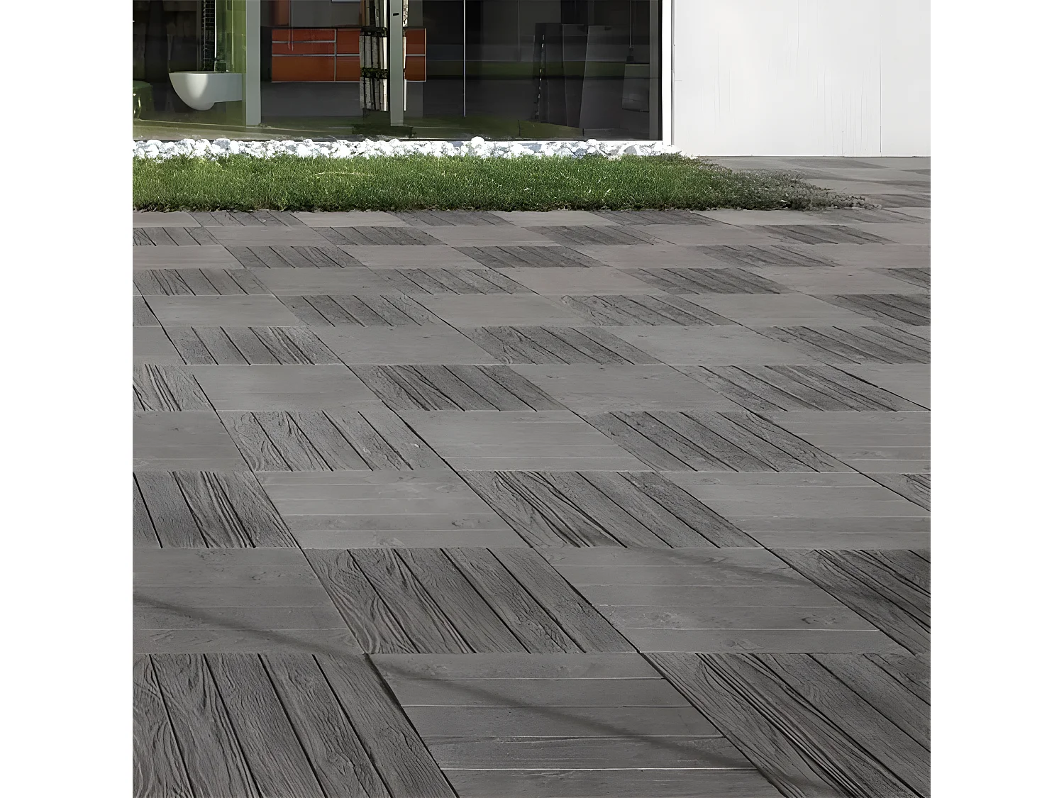 MilaniHome.it - Piastra Wengè' 50x50 Cm Per Esterno Giardino, Portico, Ristorante, Gelateria Bar Hotel Albergo Piscinadi coloreAntracite