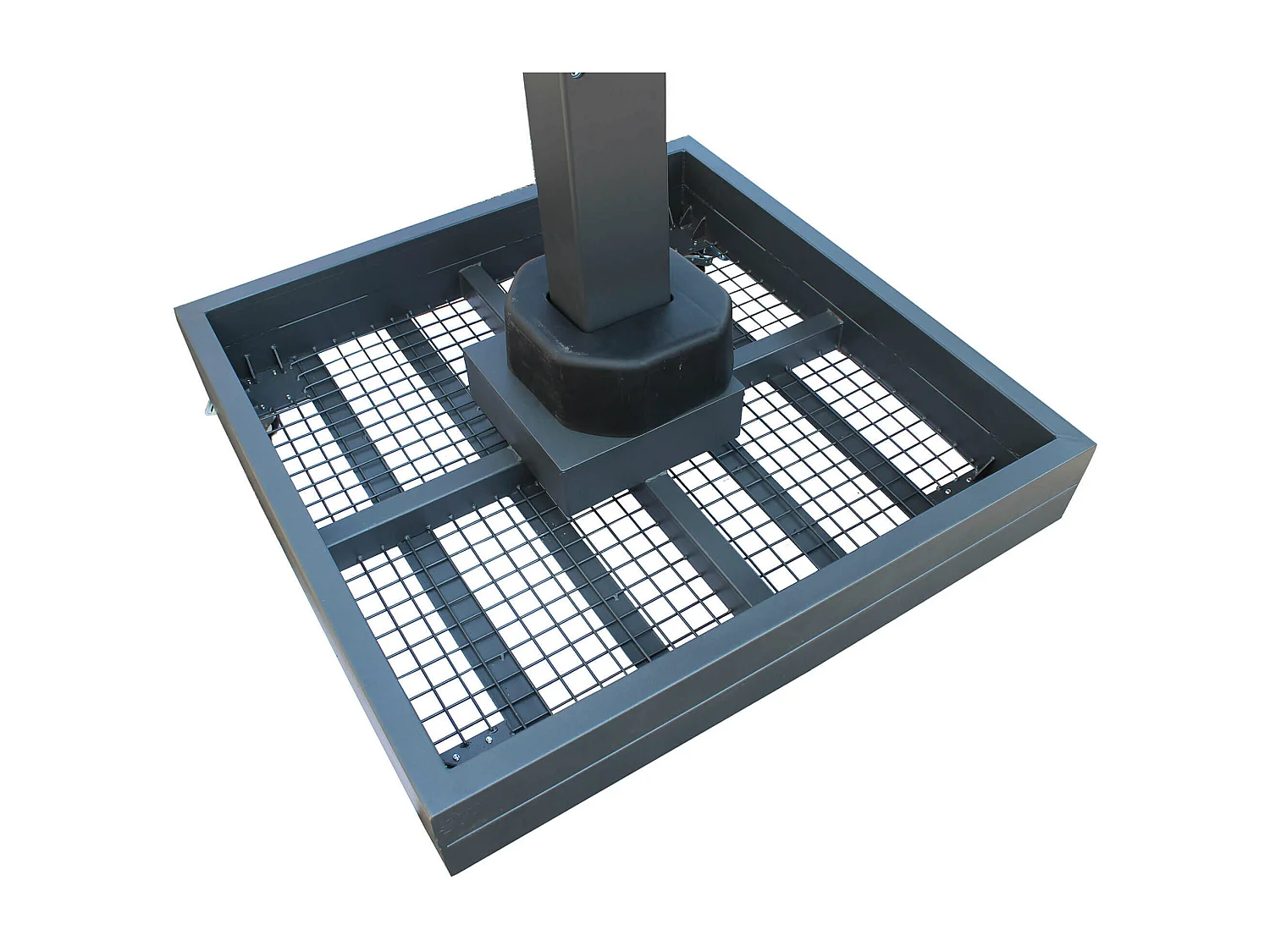 MilaniHome.it - Ombrellone Da Giardino 4x4 Palo Laterale In Alluminio Per Esterno Ristorante Gelateria Bar Hotel Albergodi coloreAntracite