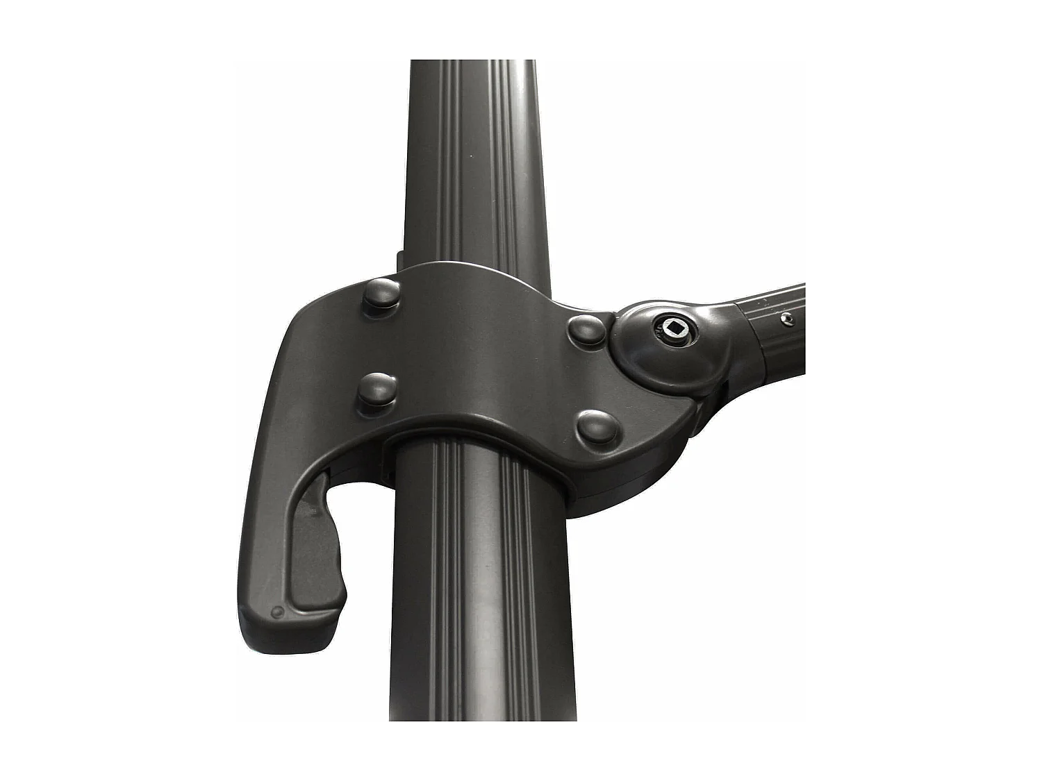 MilaniHome.it - ombrellone decentrato 3x3 in alluminio per giardino m 3 x 3di coloreTaupe