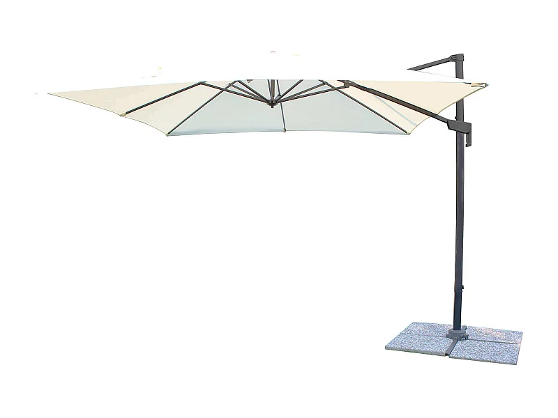 MilaniHome.it - Ombrellone 2x3 Da Giardino Esterno Luce Venduta Separatamente Con Palo Decentrato Laterale A Braccio Colore Ecru Modello Voltadi coloreEcrù