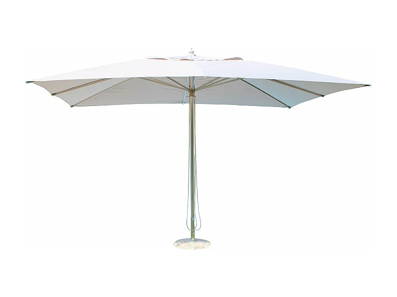 MilaniHome.it - Ombrellone Da Giardino 3x3 Palo Centrale In Alluminio Per Esterno Ristorante Gelateria Bar Hotel Albergodi coloreGrigio chiaro