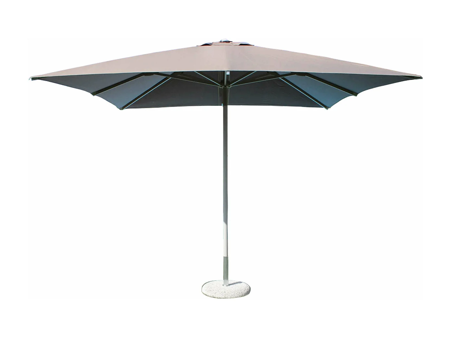 MilaniHome.it - ombrellone in alluminio 3 x 4 m di design per esterno giardino cm 400 l x 300 pdi coloreTaupe