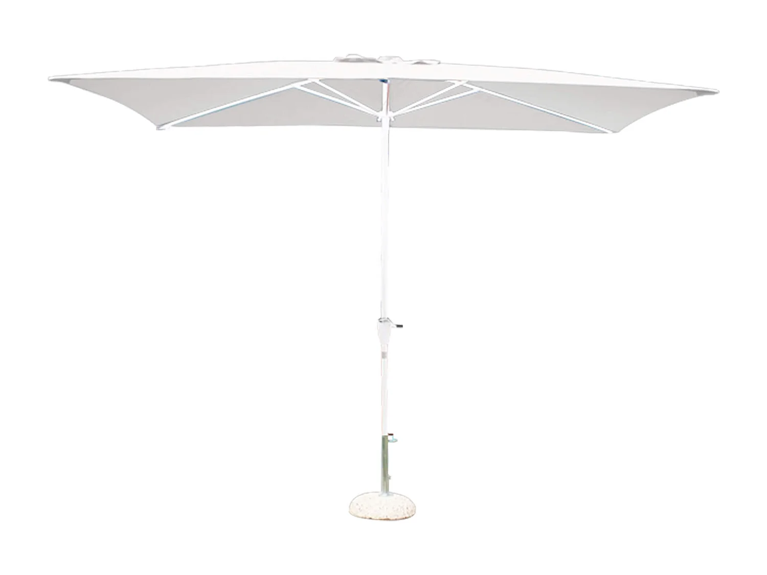 MilaniHome.it - Ombrellone Da Giardino 2x3 Palo Centrale Bianco Per Esterno Ristorante Gelateria Bar Hotel Albergodi coloreBianco